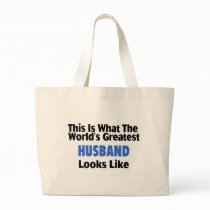 This Is What The World's Greatest Husband Looks  L Tote Bag
