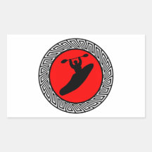 THIS KAYAK VIBE RECTANGLE STICKER