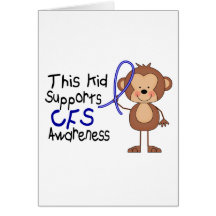 This Kid Supports CFS Awareness Greeting Cards