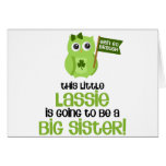 This Little Lassie Big Sister Greeting Cards