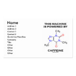 This Machine Is Powered By Caffeine (Molecule) Business Card Template