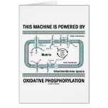 This Machine Powered By Oxidative Phosphorylation Greeting Card
