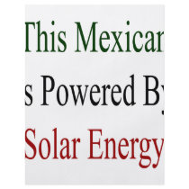 This Mexican Is Powered By Solar Energy Personalized Flyer