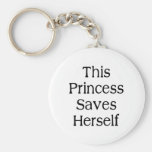 This Princess Saves Key Chains
