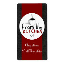 This Retro Dish Comes From You! Custom Shipping Labels