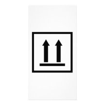 This Side Up Shipping Label Photo Card