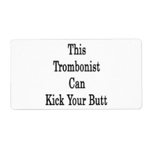This Trombonist Can Kick Your Butt Shipping Labels