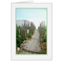 'This Way to the Beach' Blank Greeting Card