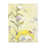 Thistle and Bee on Goldenrod Postcard