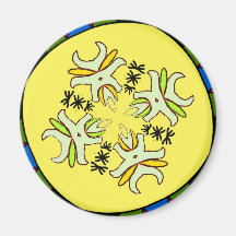 Thistle Hex Sign Magnet