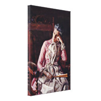 Thomas Eakins - Portrait of Amelia Van Buren Canvas Print