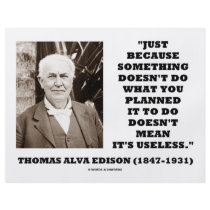 Thomas Edison Doesn't Mean Its Useless Quote