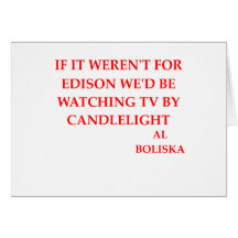 thomas edison joke greeting cards
