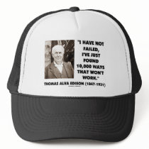 Thomas Edison Not Failed 10,000 Ways Won't Work