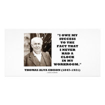 Thomas Edison Owe Success Never Had Clock Workroom