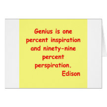Thomas Edison quote Cards