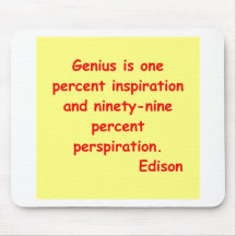 Thomas Edison quote Mouse Pad