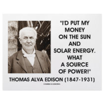 Thomas Edison Sun Solar Energy Source Of Power Letterhead Template