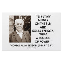Thomas Edison Sun Solar Energy Source Of Power Stationery Paper