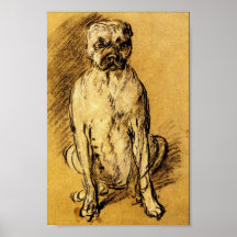 Thomas Gainsborough Bulldog Study Posters