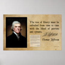 Thomas Jefferson - arbre de la liberté Posters