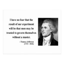 Thomas Jefferson Quote 13b Postcard
