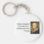 Thomas Jefferson Quote 14c Keychain
