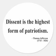 Thomas Jefferson Quote 15a Round Sticker