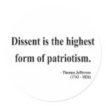Thomas Jefferson Quote 15a Round Sticker