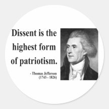 Thomas Jefferson Quote 15b Round Sticker