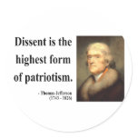 Thomas Jefferson Quote 15c Sticker