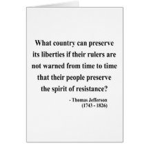 Thomas Jefferson Quote 16a Cards