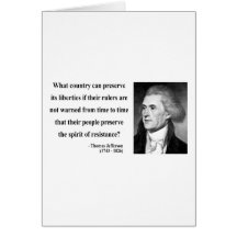 Thomas Jefferson Quote 16b Greeting Card
