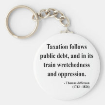 Thomas Jefferson Quote 17a Keychain