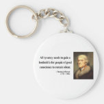 Thomas Jefferson Quote 4c Key Chains