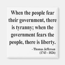 Thomas Jefferson Quote 5a Magnet