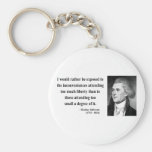 Thomas Jefferson Quote 8b Keychains