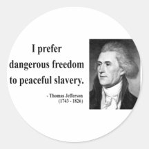 Thomas Jefferson Quote 9b Stickers