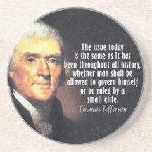Thomas Jefferson Quote Coaster