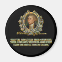 Thomas Jefferson Quote: Government & the People Fridge Magnet