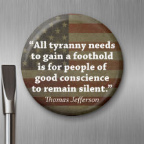 Thomas Jefferson Quote Refrigerator Magnets