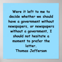 thomas jefferson quote poster