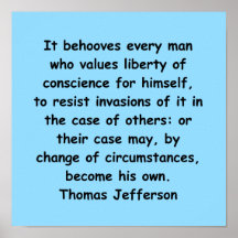 thomas jefferson quote posters