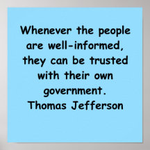 thomas jefferson quote posters