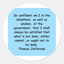 thomas jefferson quote sticker