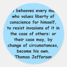 thomas jefferson quote stickers