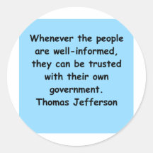 thomas jefferson quote stickers
