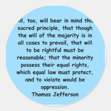 thomas jefferson quote stickers