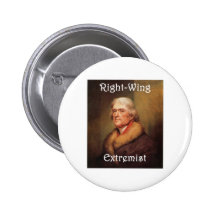 thomas jefferson right-wing rightwing extremist pinback button