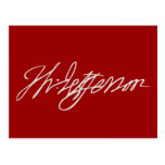 Thomas Jefferson Signature Postcard